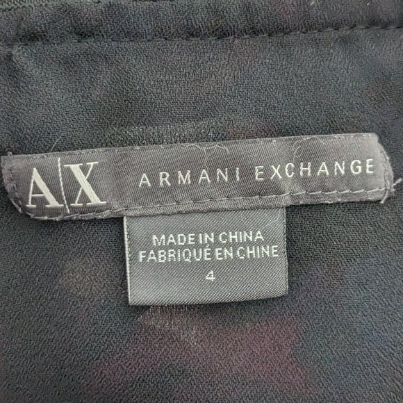 Armani Exchange - Vibrant Pink/Blue Wrap Front Mini Skirt - Size 4 - Picture 6 of 6